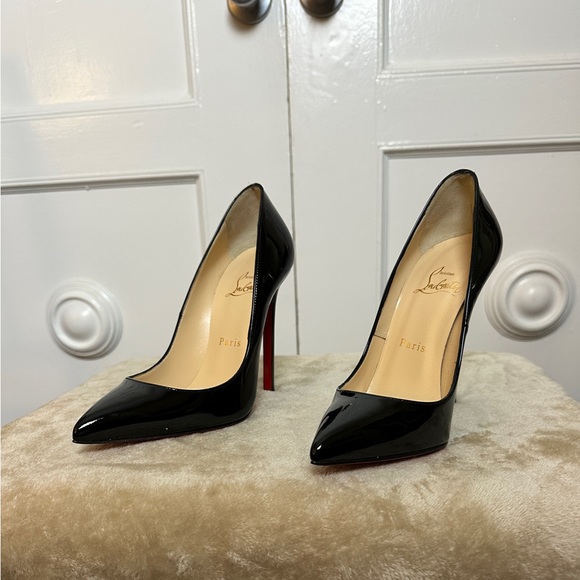 Brand New Christian Louboutin Black heels - Pigalle 120 patent calf heels. Sz 37 - Picture 6 of 6